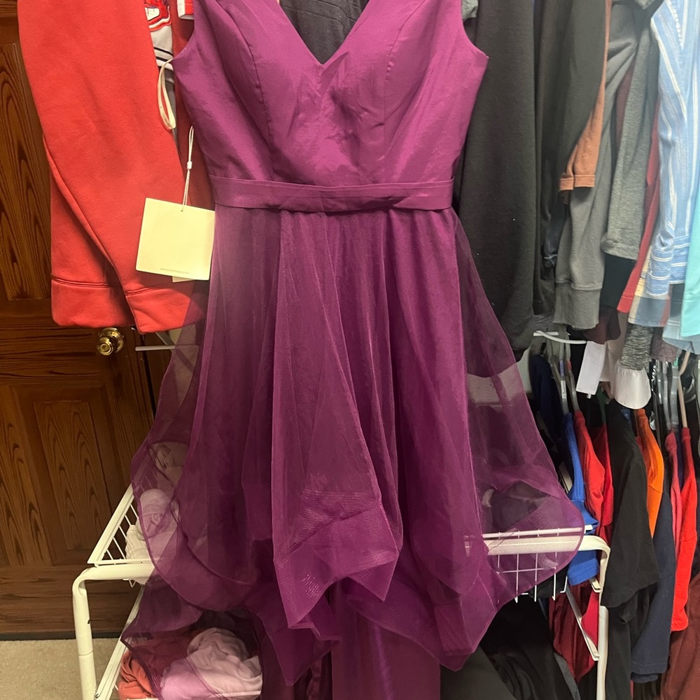 Elegant Purple Wedding Dress